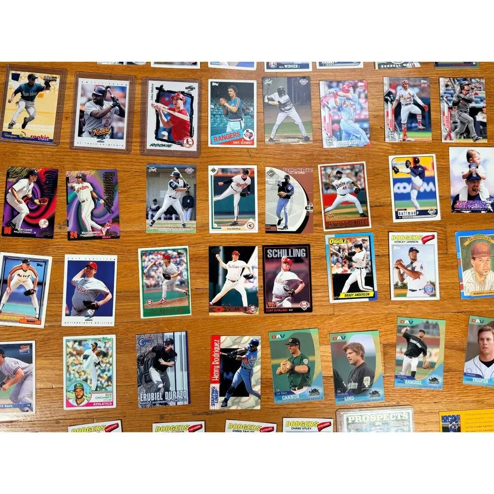 93 Card Baseball Card Lot Rookies Stars A-Rod Schilling Sheffield Manny Ramirez